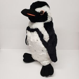 Ripleys Aquarium 18" Large Penguin Black White Realistic Plush